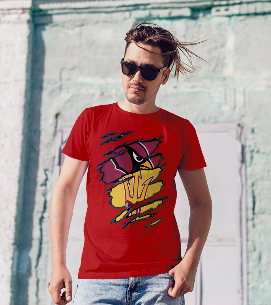 Arizona Cardinals State Sun Devils Fusion T-Shirt