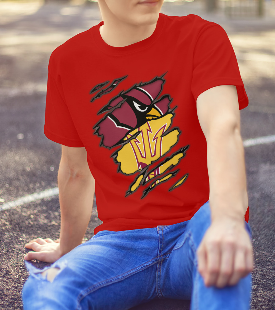 Arizona Cardinals State Sun Devils Fusion T-Shirt