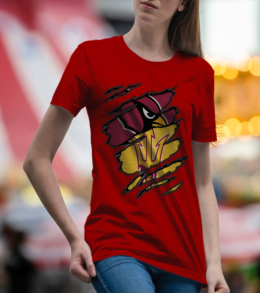 Arizona Cardinals State Sun Devils Fusion T-Shirt