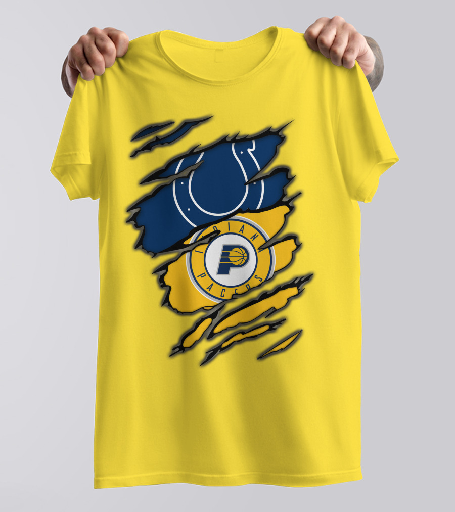 Indianapolis Colts Pacers Logos Collaboration T-Shirt