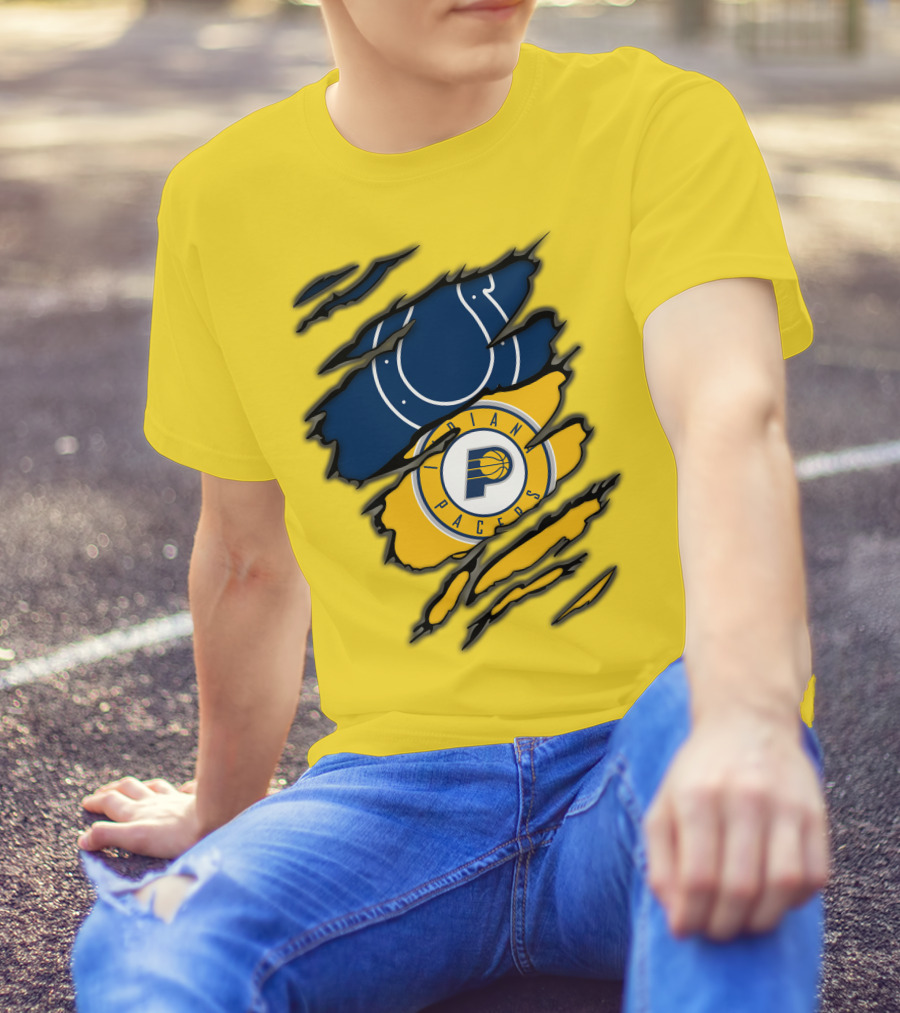 Indianapolis Colts Pacers Logos Collaboration T-Shirt