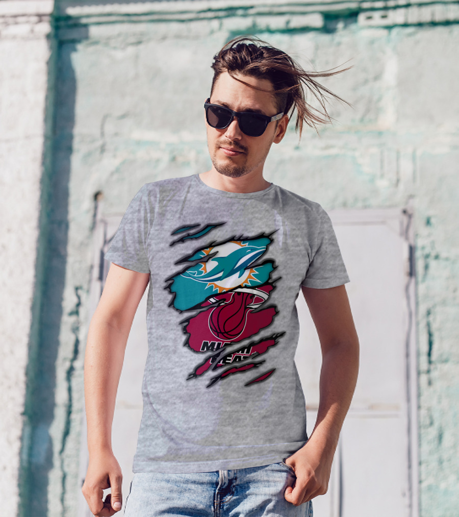 Miami Dolphins Miami Heat T-Shirt