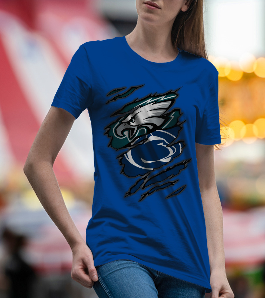 Eagles Penn State Logo Claw T-Shirt