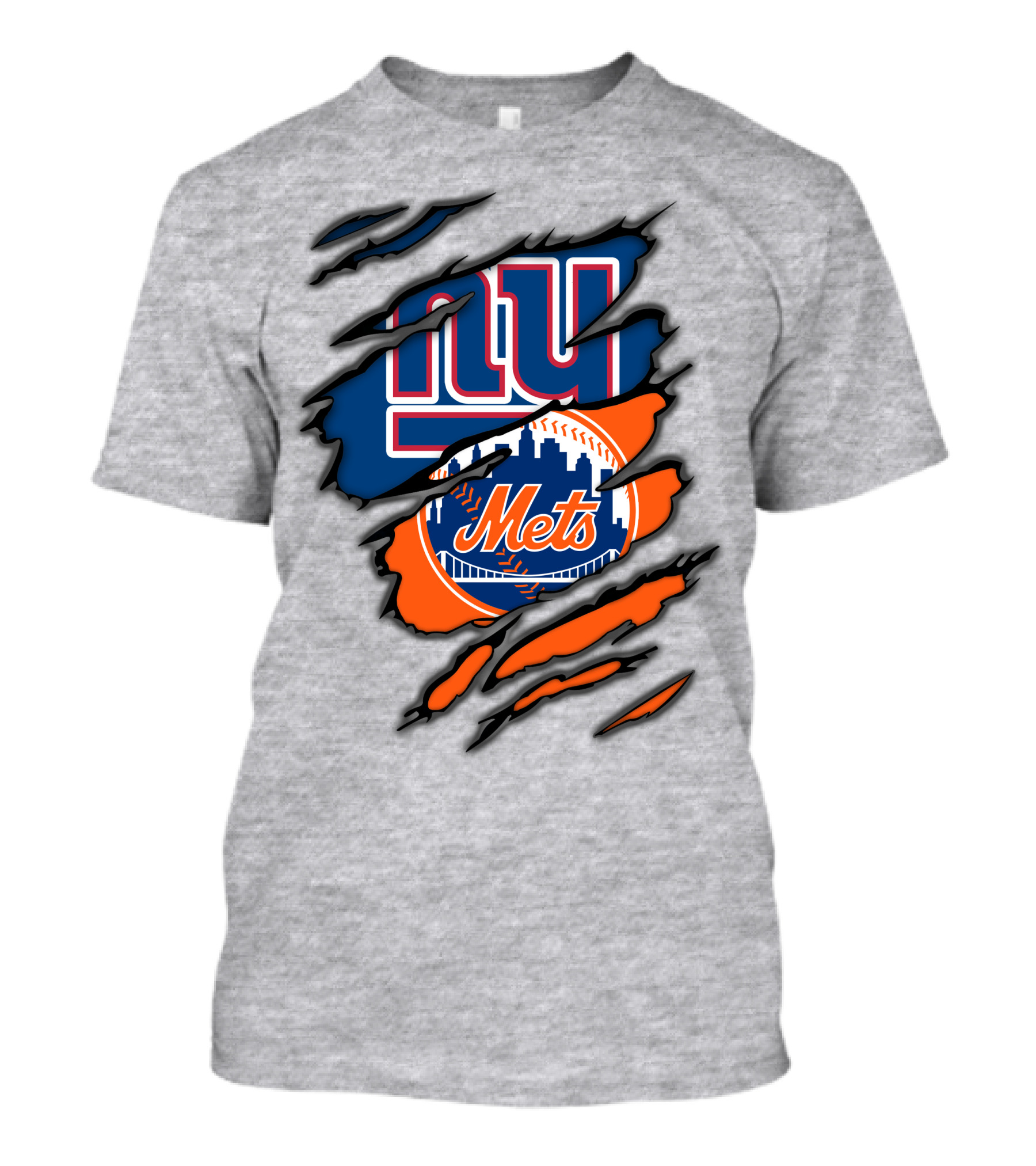 New York Giants Mets Crossover Claw Marks T-Shirt