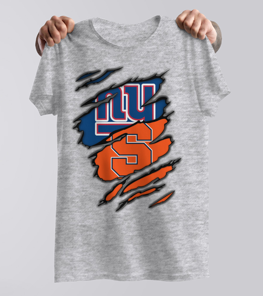 New York Giants Syracuse Crossover Logo Integration T-Shirt