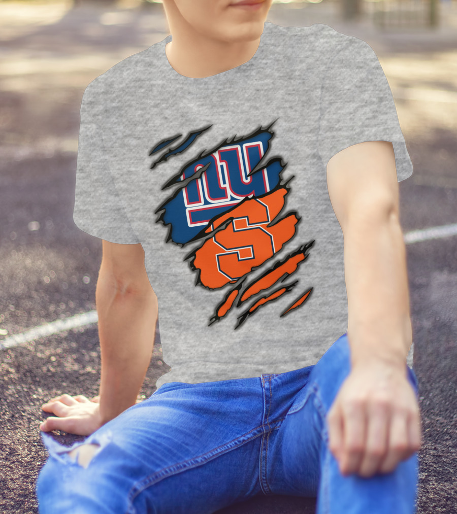 New York Giants Syracuse Crossover Logo Integration T-Shirt