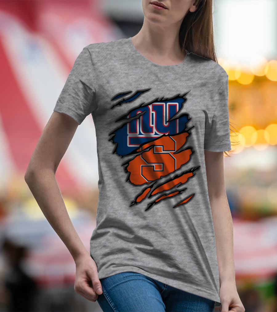 New York Giants Syracuse Crossover Logo Integration T-Shirt