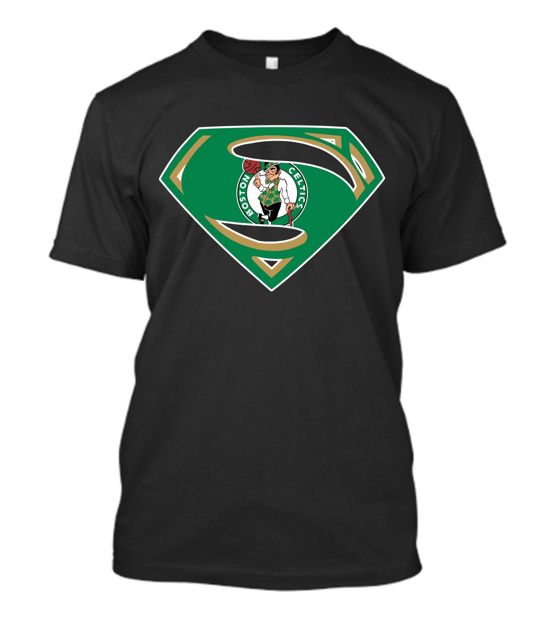 Boston Celtics Superman Logo Crossover T-Shirt