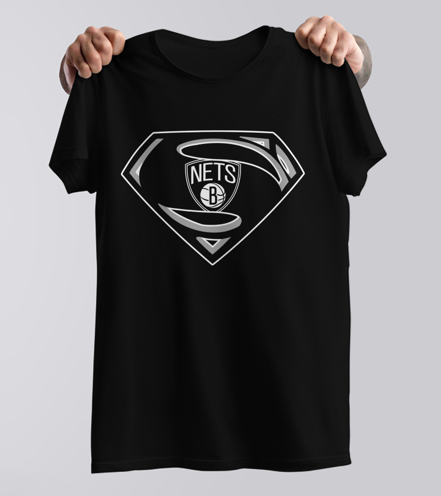 Nets Superman Logo Combination T-Shirt