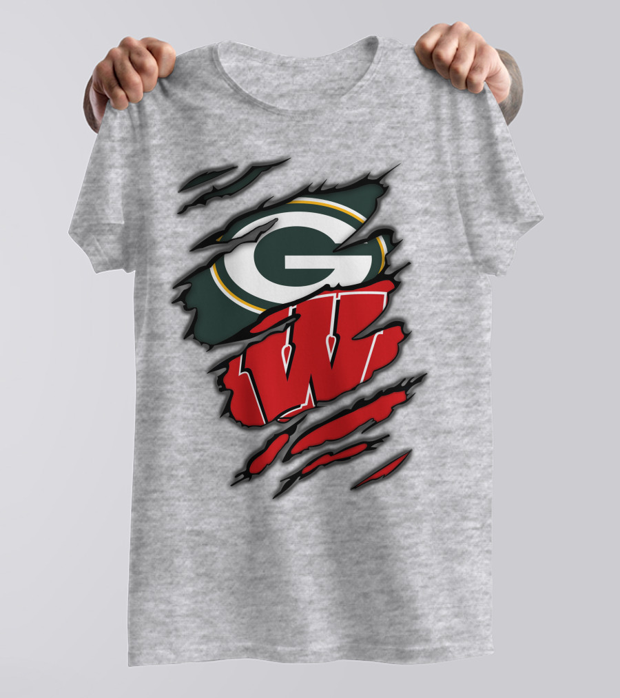 Packers Badgers Green Bay Wisconsin Football Fans T-Shirt