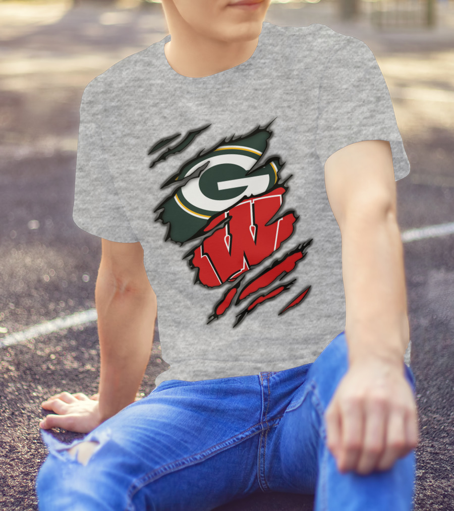 Packers Badgers Green Bay Wisconsin Football Fans T-Shirt
