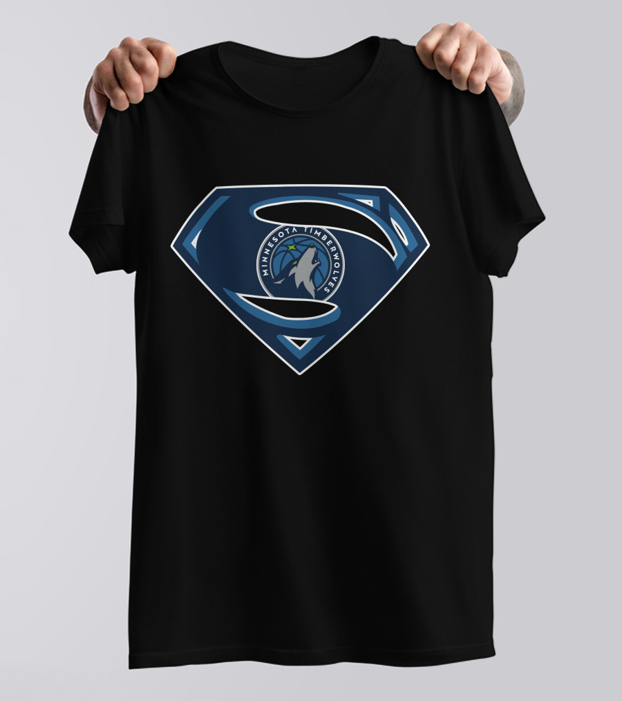 Minnesota Timberwolves Superman Emblem T-Shirt
