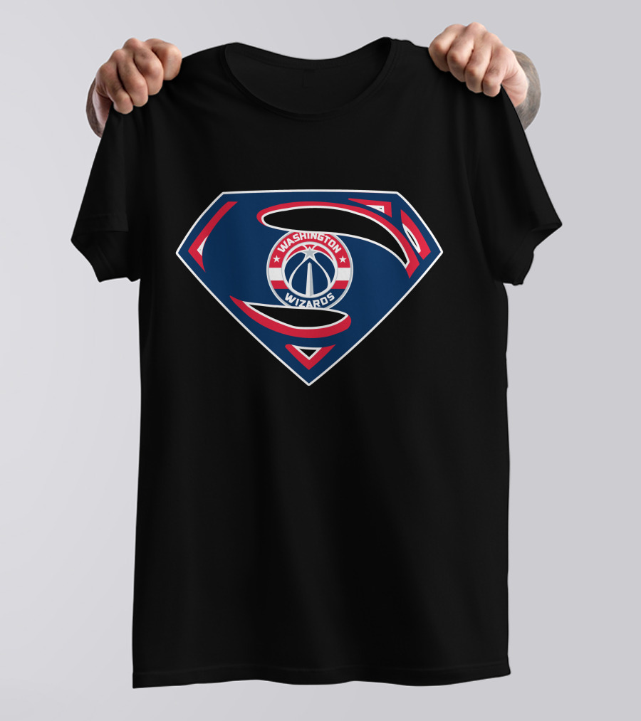 Washington Wizards Superman Logo Combination T-Shirt