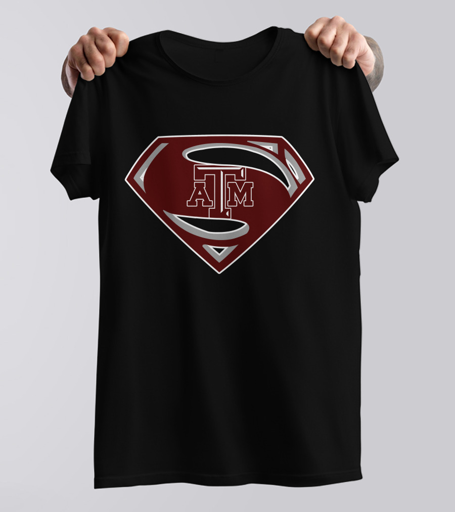 Texas A&M Superman Logo Mashup T-Shirt