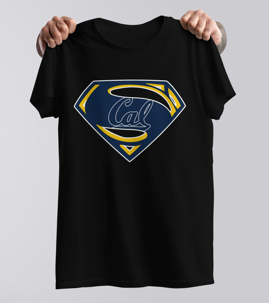 Superman Cal Berkeley Logo Blue And Gold Shield T-Shirt