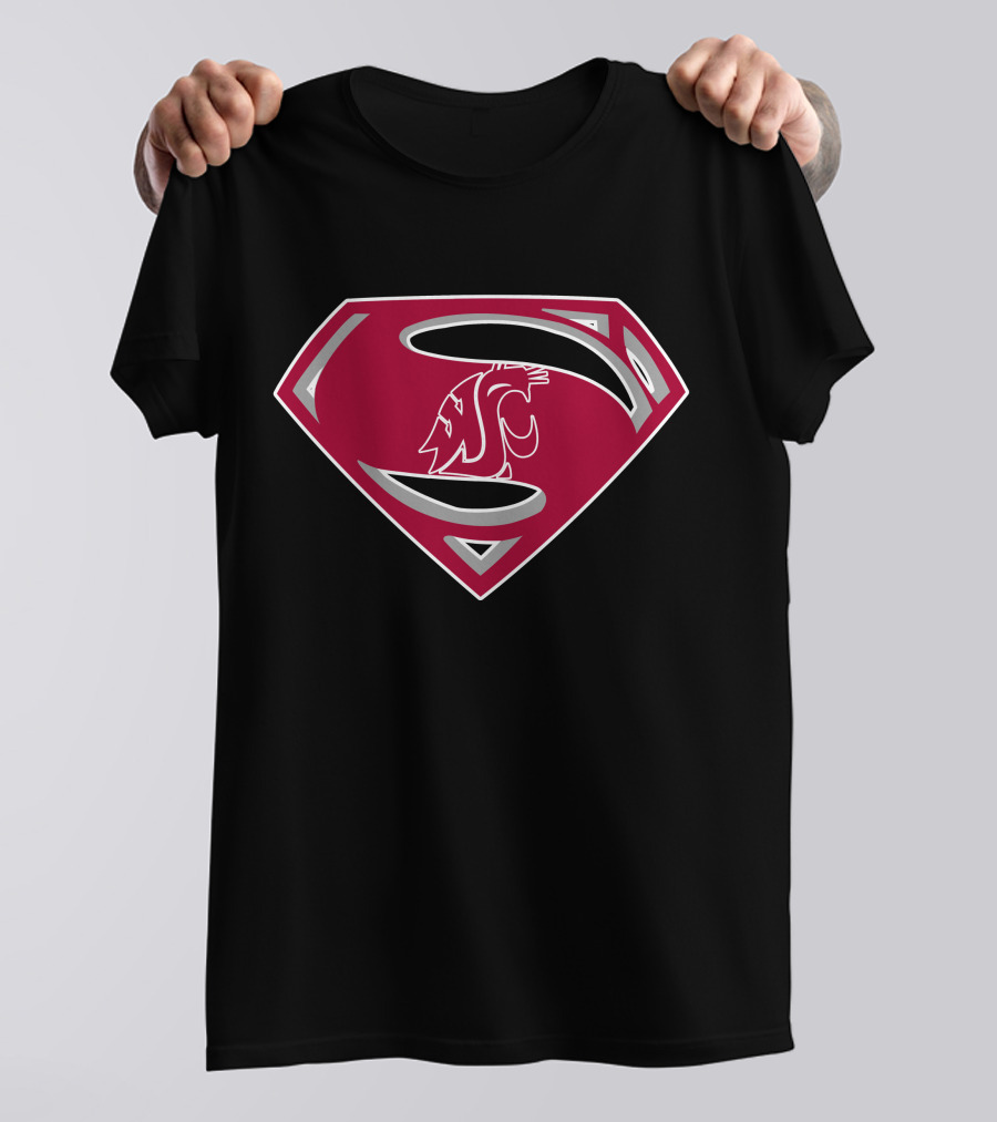 Washington State University Cougars Superman T-Shirt