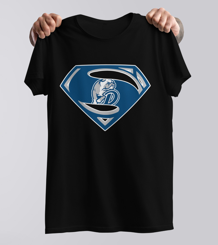 Superman Logo Dark Bulldogs Emblem T-Shirt