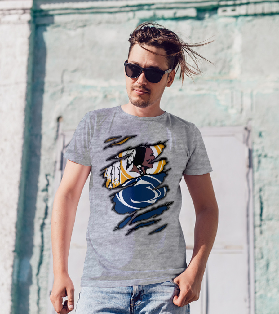 Redskins Penn State Fan Crossover Claw T-Shirt