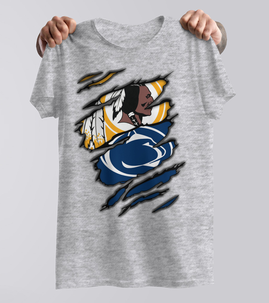Redskins Penn State Fan Crossover Claw T-Shirt