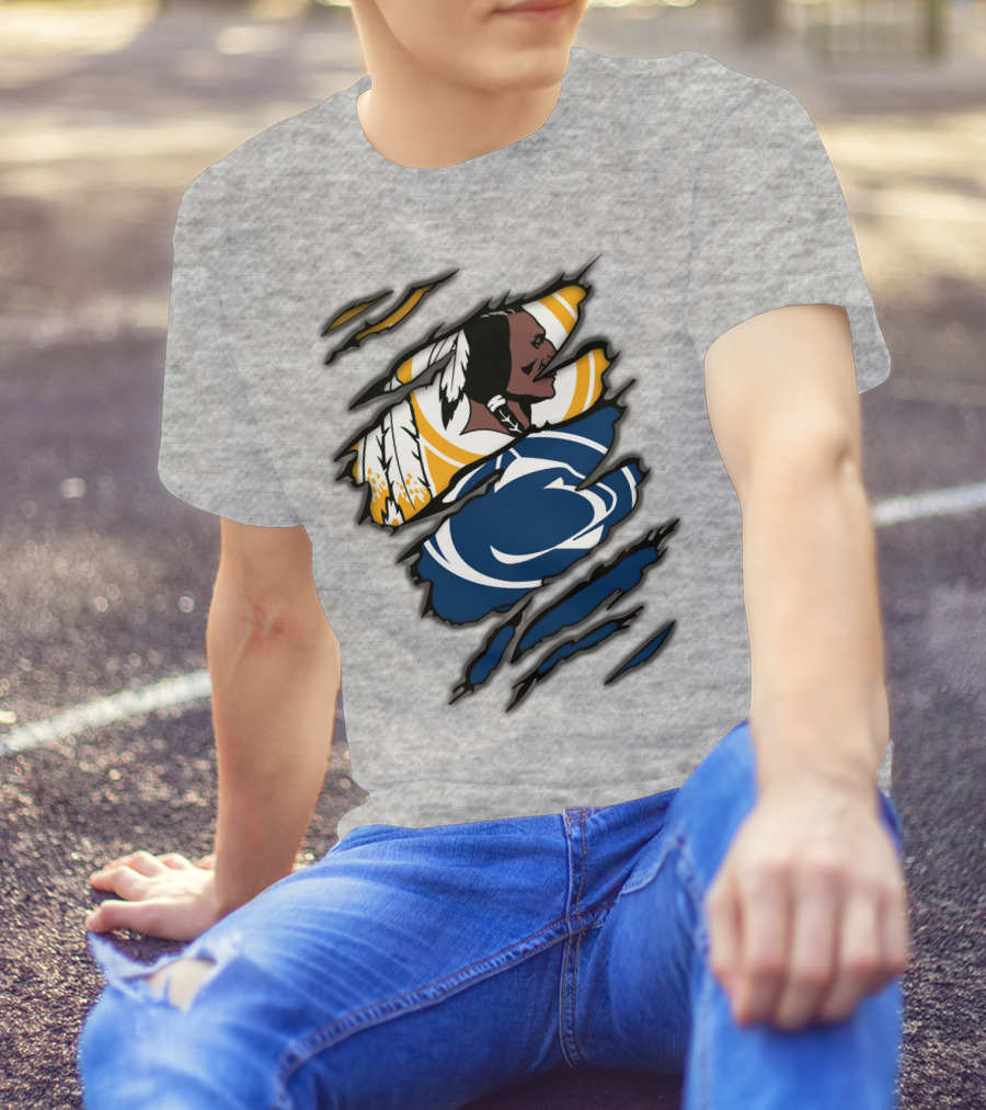 Redskins Penn State Fan Crossover Claw T-Shirt