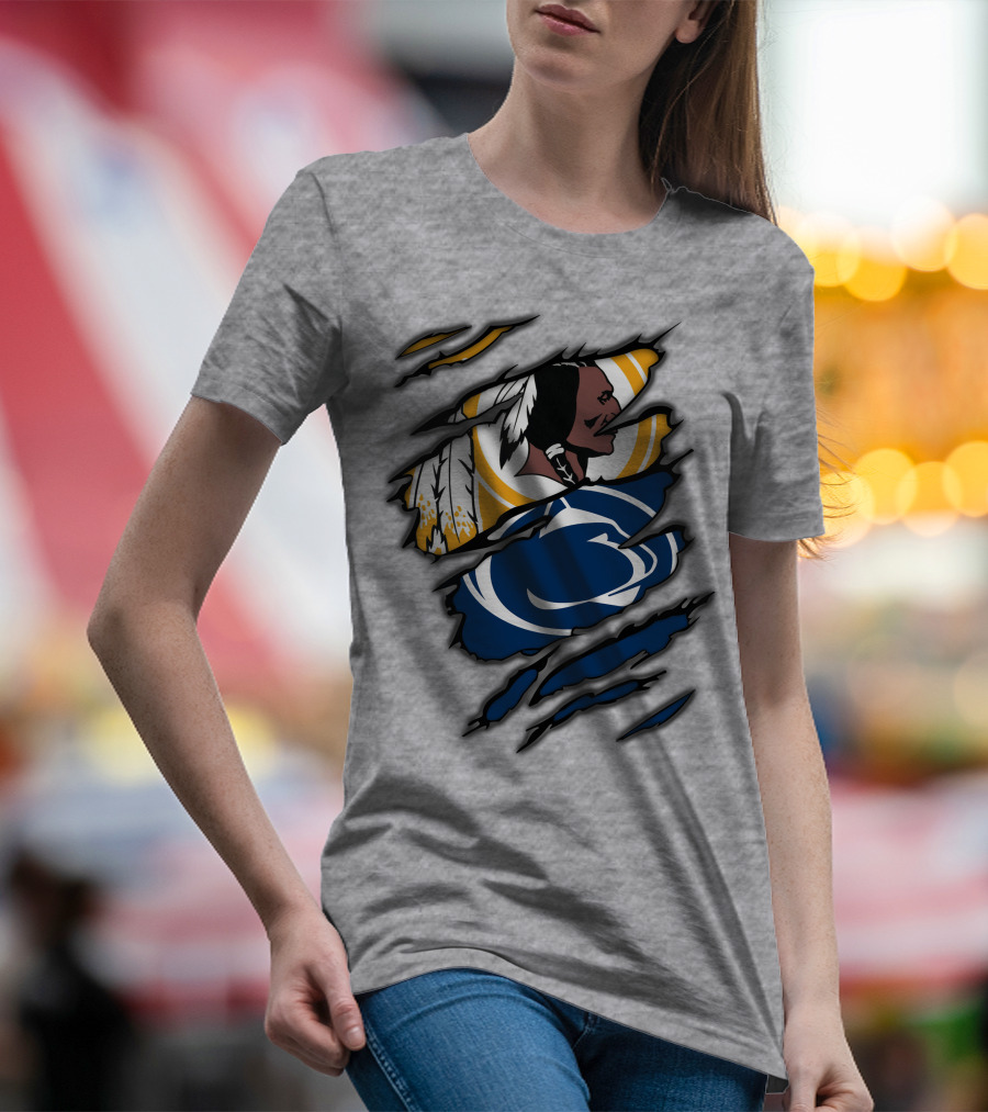 Redskins Penn State Fan Crossover Claw T-Shirt
