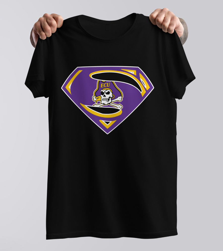 ECU Pirates Superman T-Shirt