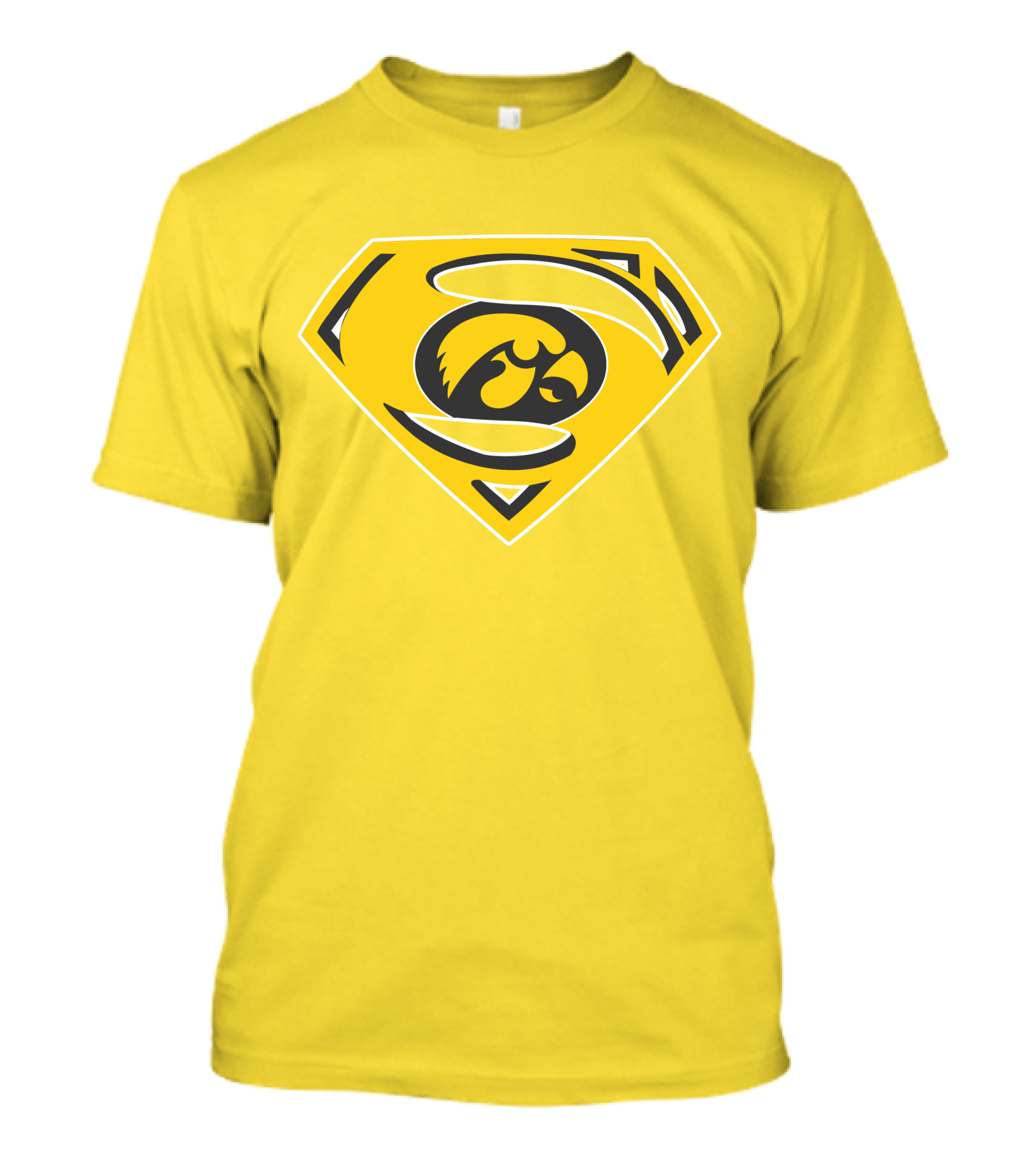 Superman Iowa Hawkeyes Emblem T-Shirt