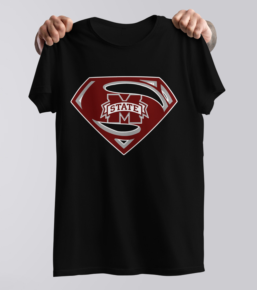 Superman M State Logo With Shield T-Shirt
