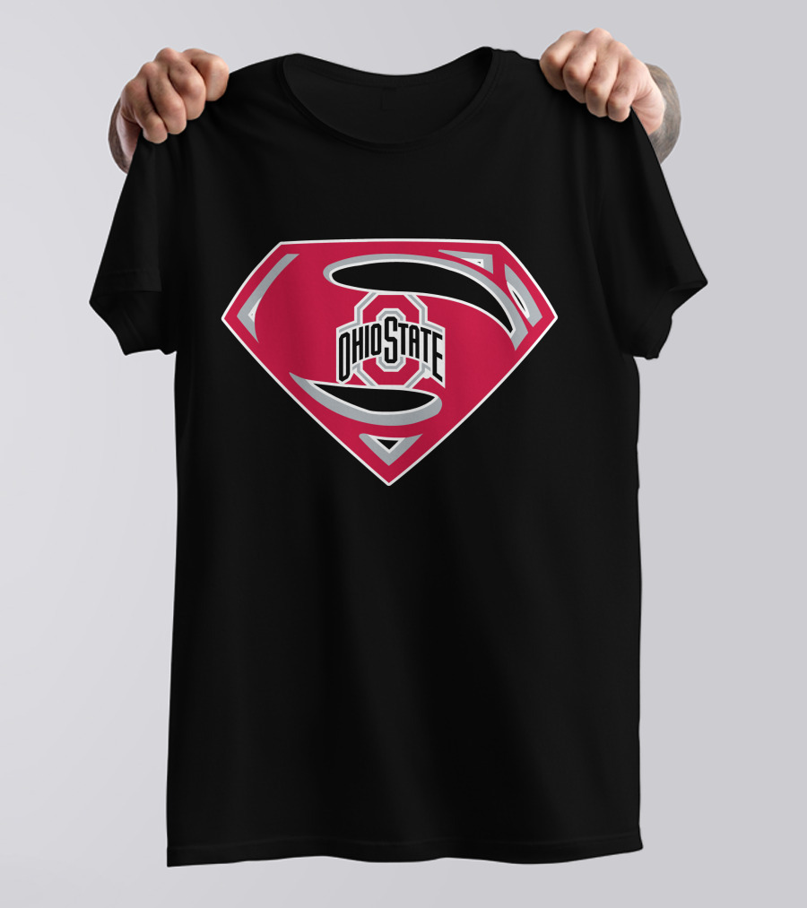 Superman Logo Ohio State Buckeyes Emblem T-Shirt