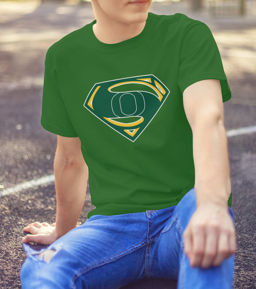 Superman Logo Oregon Ducks Color T-Shirt