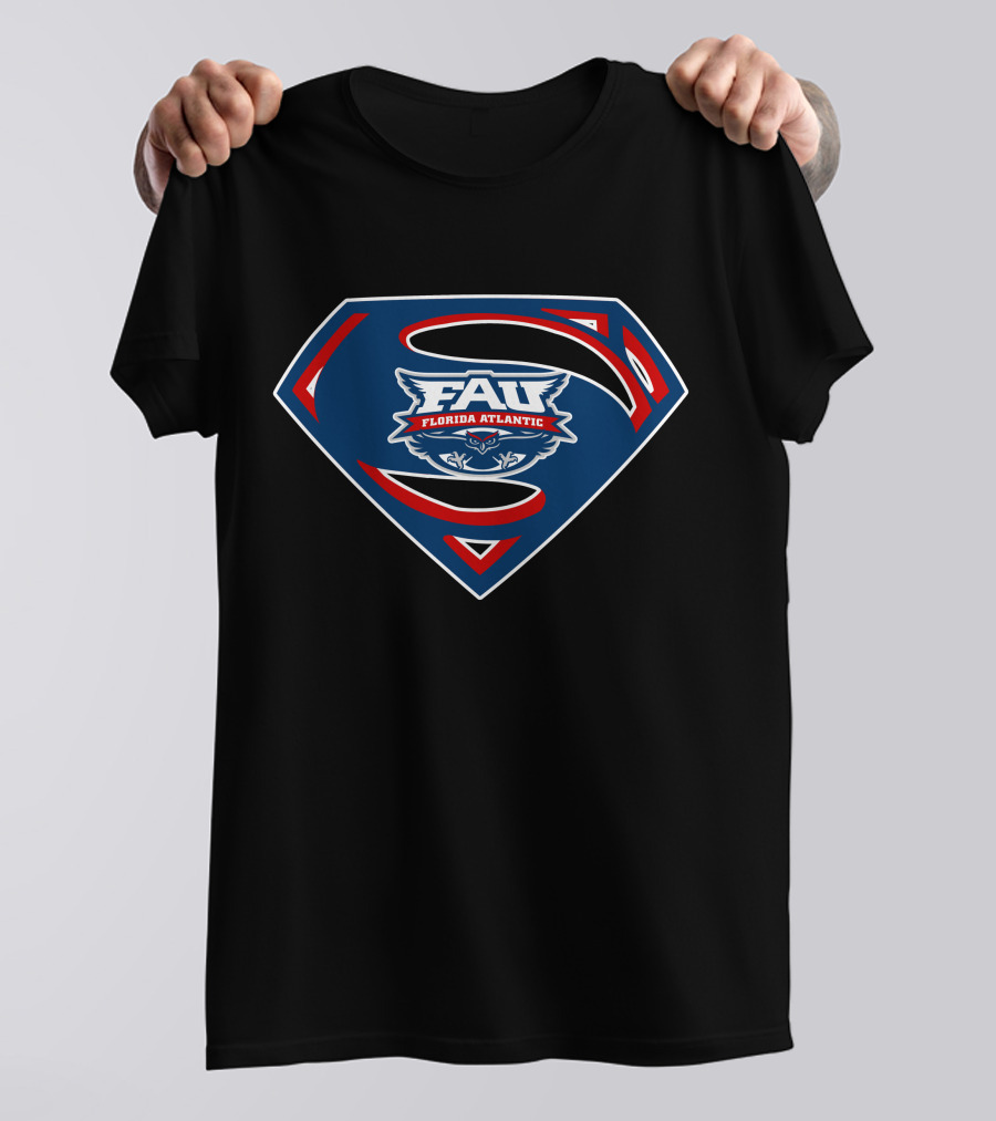 FAU Florida Atlantic Superman Owls T-Shirt
