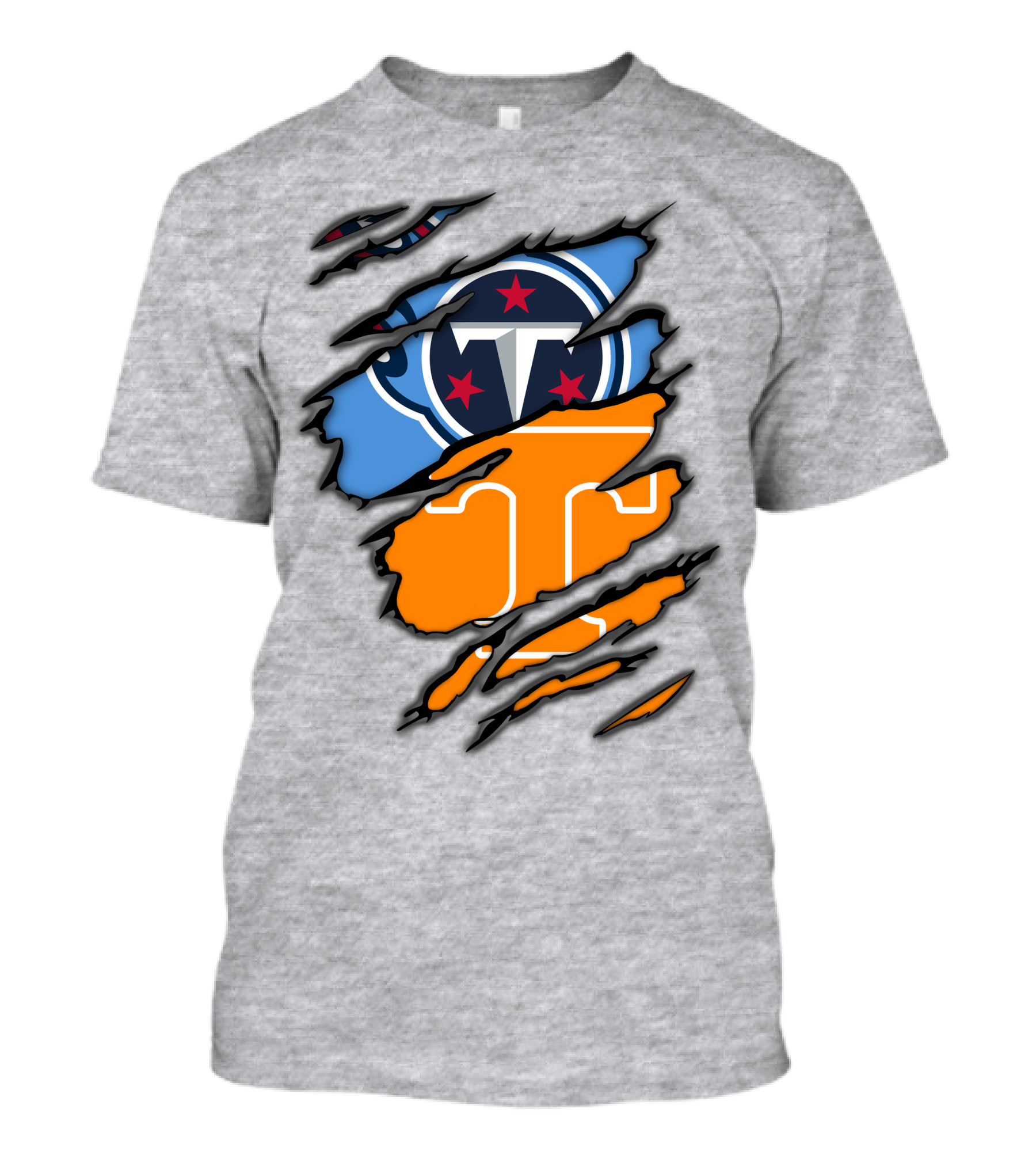 Tennessee Titans And Vols Logo Mashup T-Shirt