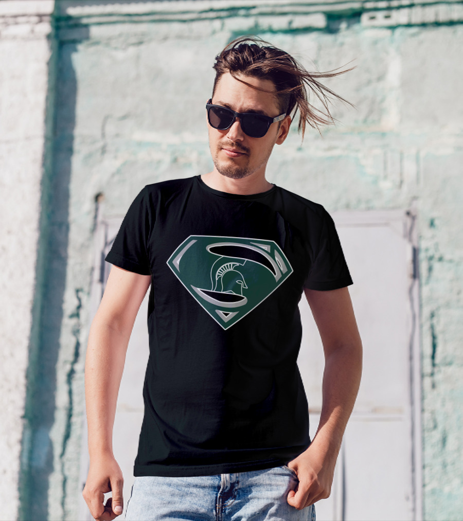 Superman Spartan Helmet Crest T-Shirt