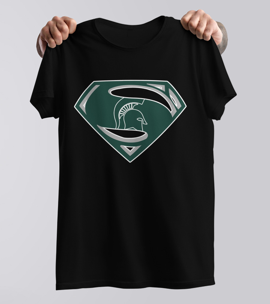 Superman Spartan Helmet Crest T-Shirt