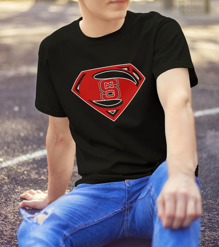 NC State Wolfpack Superman Shield T-Shirt