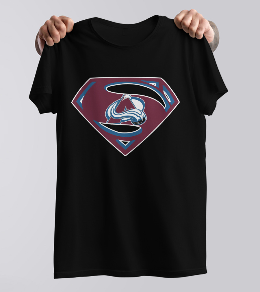 Superman Colorado Avalanche Logo Mashup T-Shirt