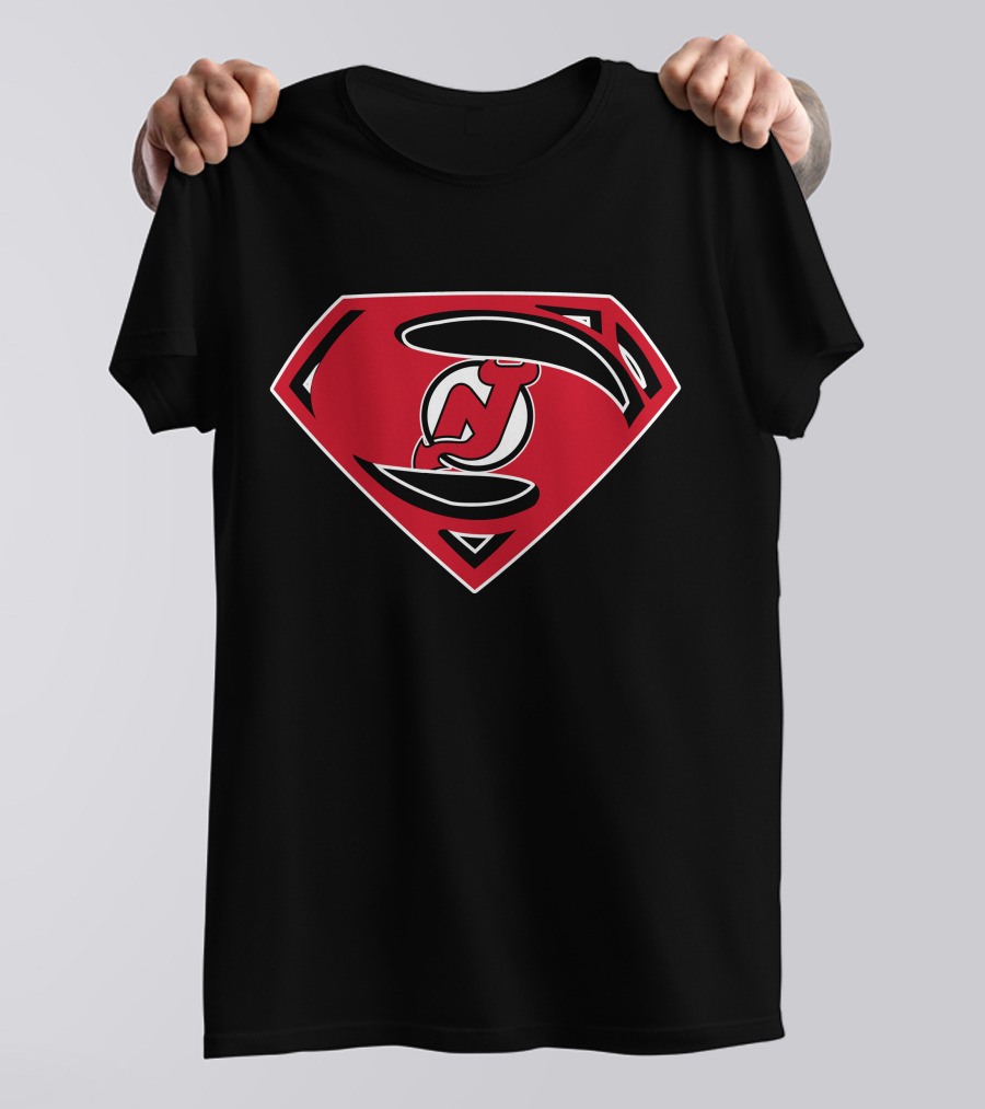 New Jersey Devils Superman Shield T-Shirt