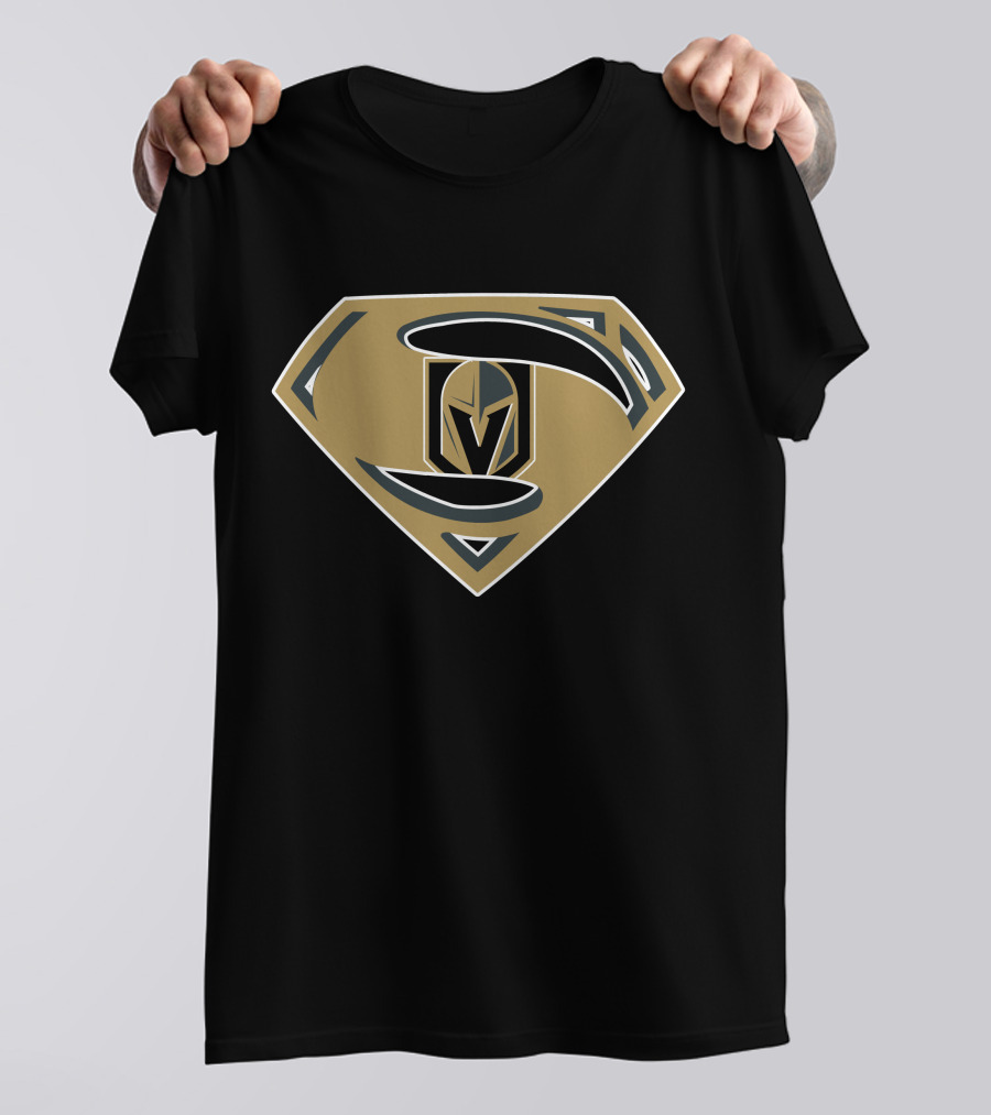 Superman Vegas Golden Knights Emblem T-Shirt
