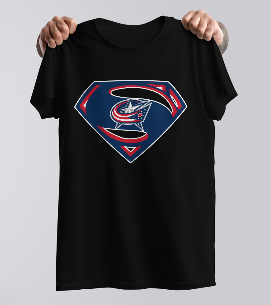Superman Columbus Blue Jackets T-Shirt