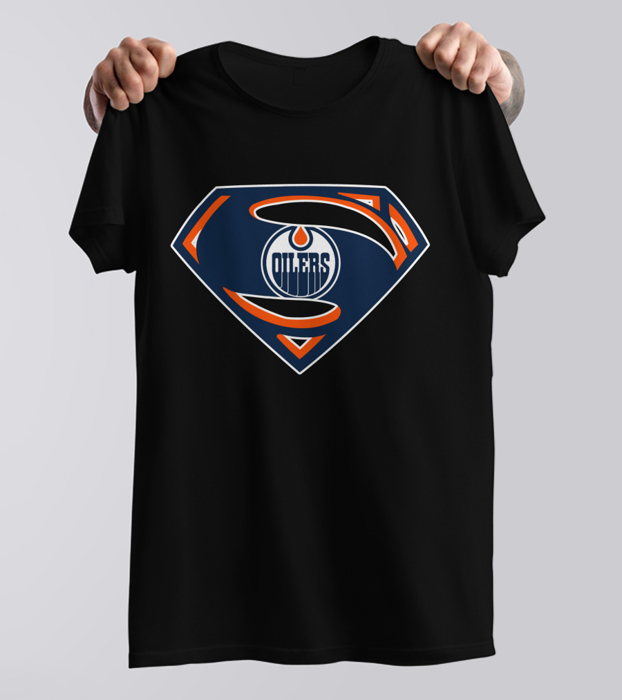 Oilers Superman Shield T-Shirt