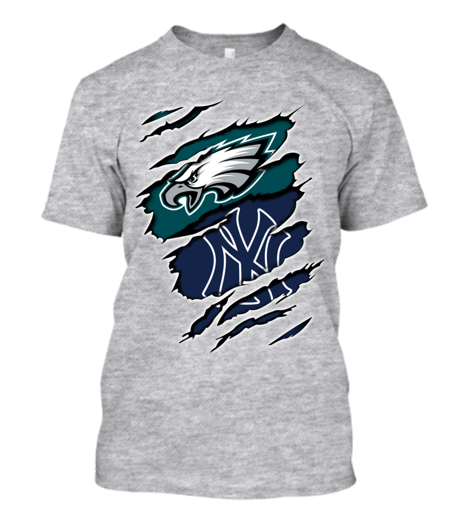 Eagles Yankees Logo Mashup Eagles Yankees T-Shirt