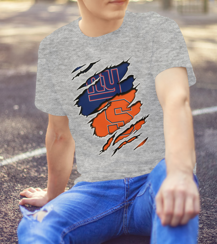 New York Giants Syracuse Orange Mashup T-Shirt