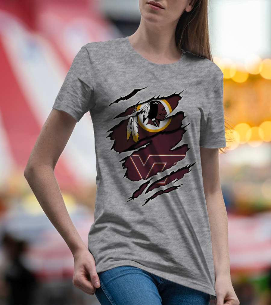 Redskins Hokiers Redskins Hokies Vt T-Shirt