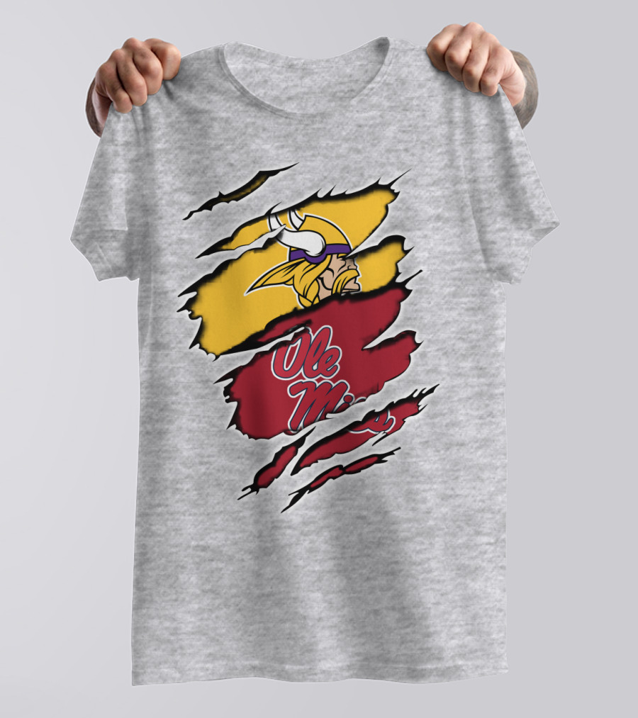 Ole Miss Vikings Torn T-Shirt