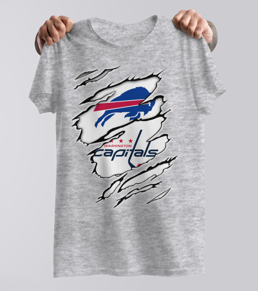 Buffalo Bills Washington Capitals Crossover Collaboration T-Shirt