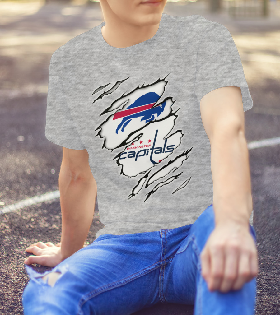 Buffalo Bills Washington Capitals Crossover Collaboration T-Shirt