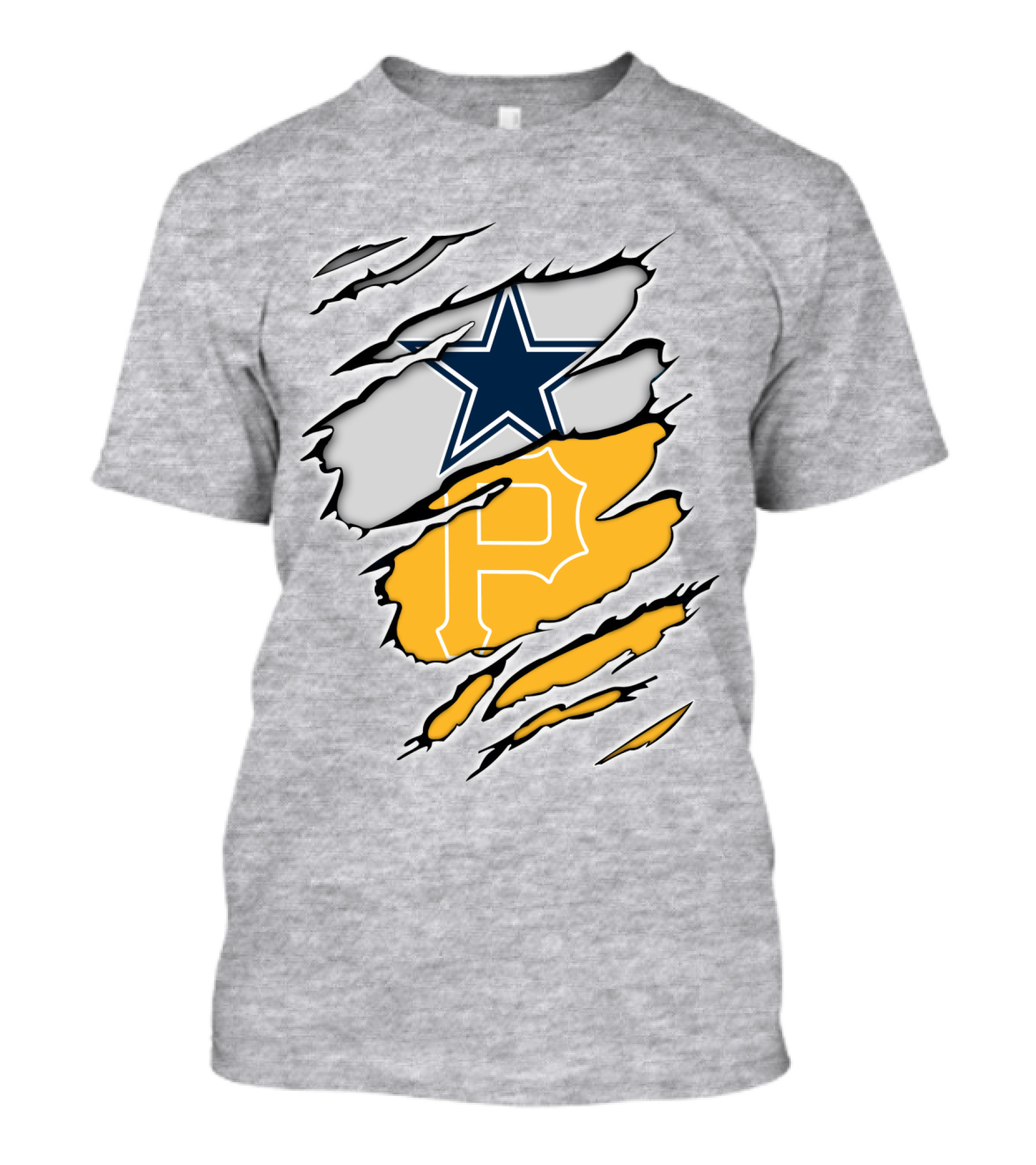 Dallas Cowboys Star Pittsburgh Pirates P Logo Fusion T-Shirt