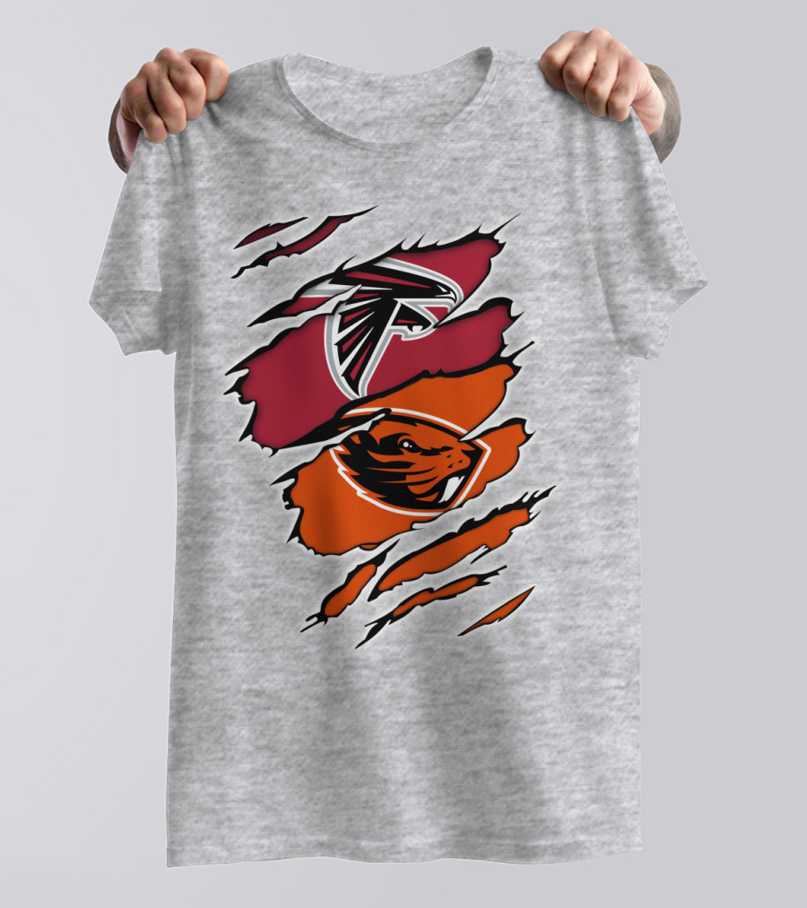 Atlanta Falcons Oregon State Beavers Claw T-Shirt