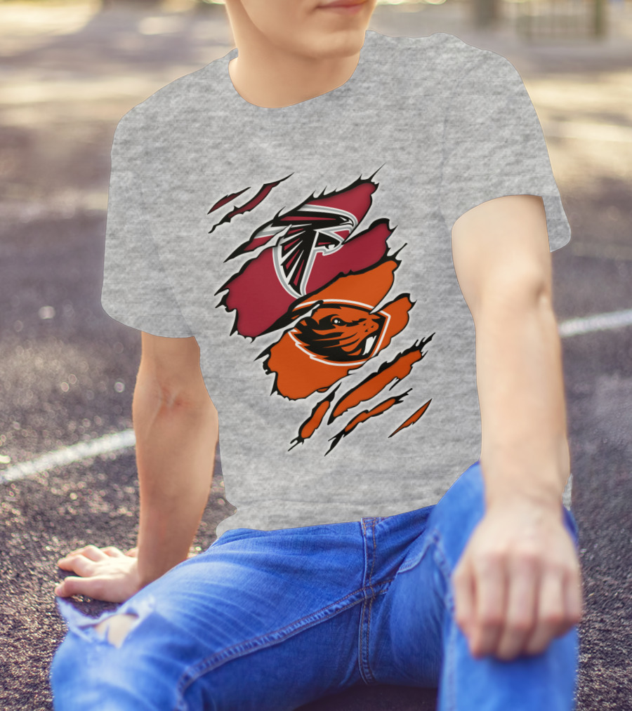 Atlanta Falcons Oregon State Beavers Claw T-Shirt
