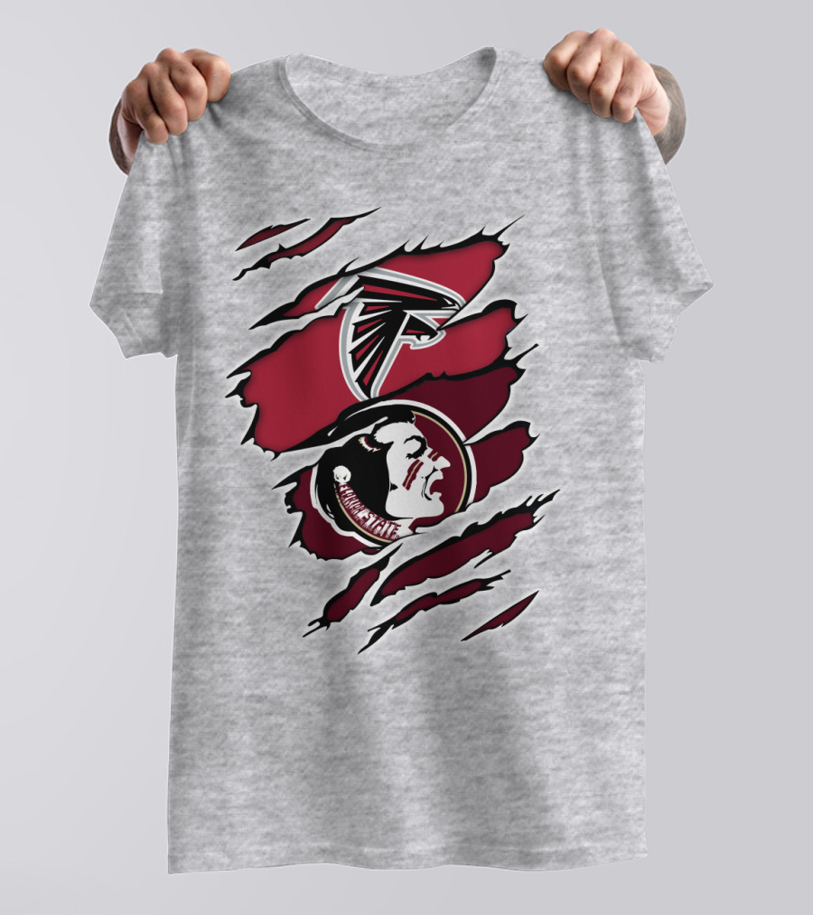 Falcons Seminoles Claw Marks Fan Collaboration T-Shirt
